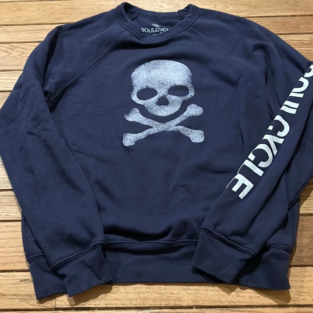Soul cycle skull sweatshirt